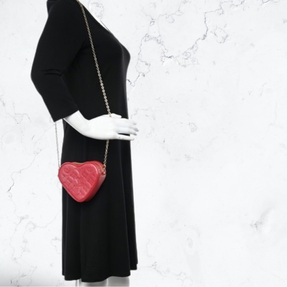 Louis Vuitton Lambskin Embossed Monogram Fall In Love Sac Coeur Heart bag - Picture 2 of 16